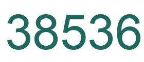 Number 38536 green image