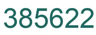 Number 385622 green image