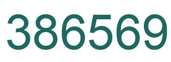 Number 386569 green image