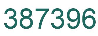 Number 387396 green image