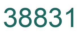 Number 38831 green image