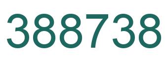 Number 388738 green image
