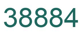 Number 38884 green image