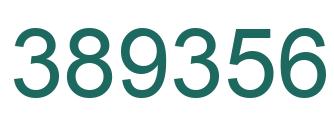 Number 389356 green image