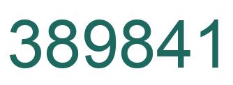 Number 389841 green image