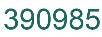 Number 390985 green image