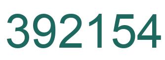 Número 392154 imagen verde