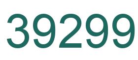 Number 39299 green image