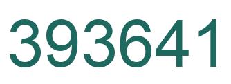 Número 393641 imagen verde