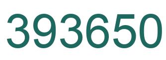 Number 393650 green image