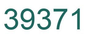 Number 39371 green image