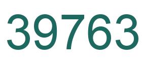 Number 39763 green image