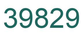 Número 39829 imagen verde