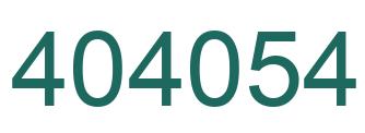 Number 404054 green image