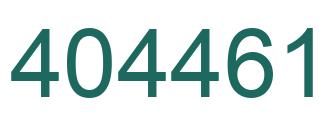 Número 404461 imagen verde