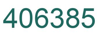 Number 406385 green image