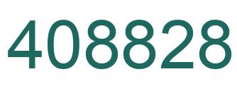 Number 408828 green image