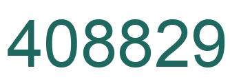Number 408829 green image
