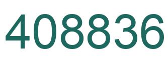 Number 408836 green image