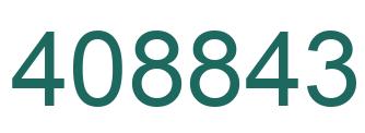 Number 408843 green image