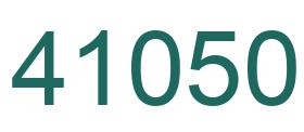 Número 41050 imagen verde