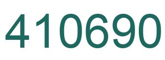 Number 410690 green image