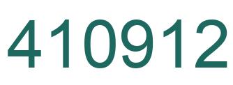 Number 410912 green image