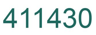 Number 411430 green image