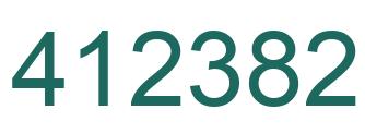 Number 412382 green image