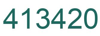 Número 413420 imagen verde