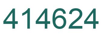 Number 414624 green image