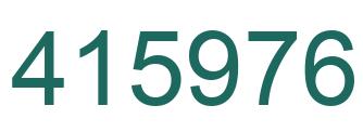 Number 415976 green image