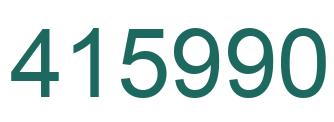 Number 415990 green image