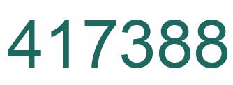 Número 417388 imagen verde