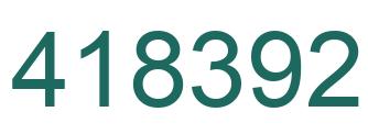 Número 418392 imagen verde