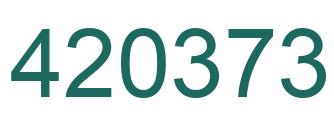 Número 420373 imagen verde