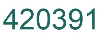 Número 420391 imagen verde