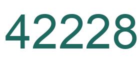 Number 42228 green image