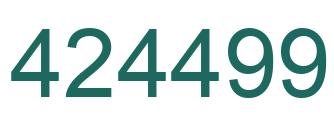 Number 424499 green image