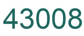 Number 43008 green image