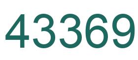Número 43369 imagen verde