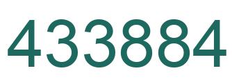 Número 433884 imagen verde