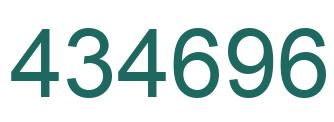 Number 434696 green image
