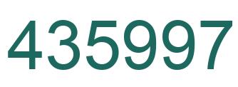 Número 435997 imagen verde