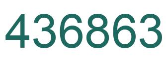 Número 436863 imagen verde