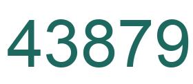 Número 43879 imagen verde
