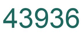 Number 43936 green image