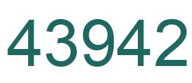 Number 43942 green image
