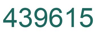Number 439615 green image