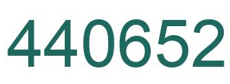 Number 440652 green image